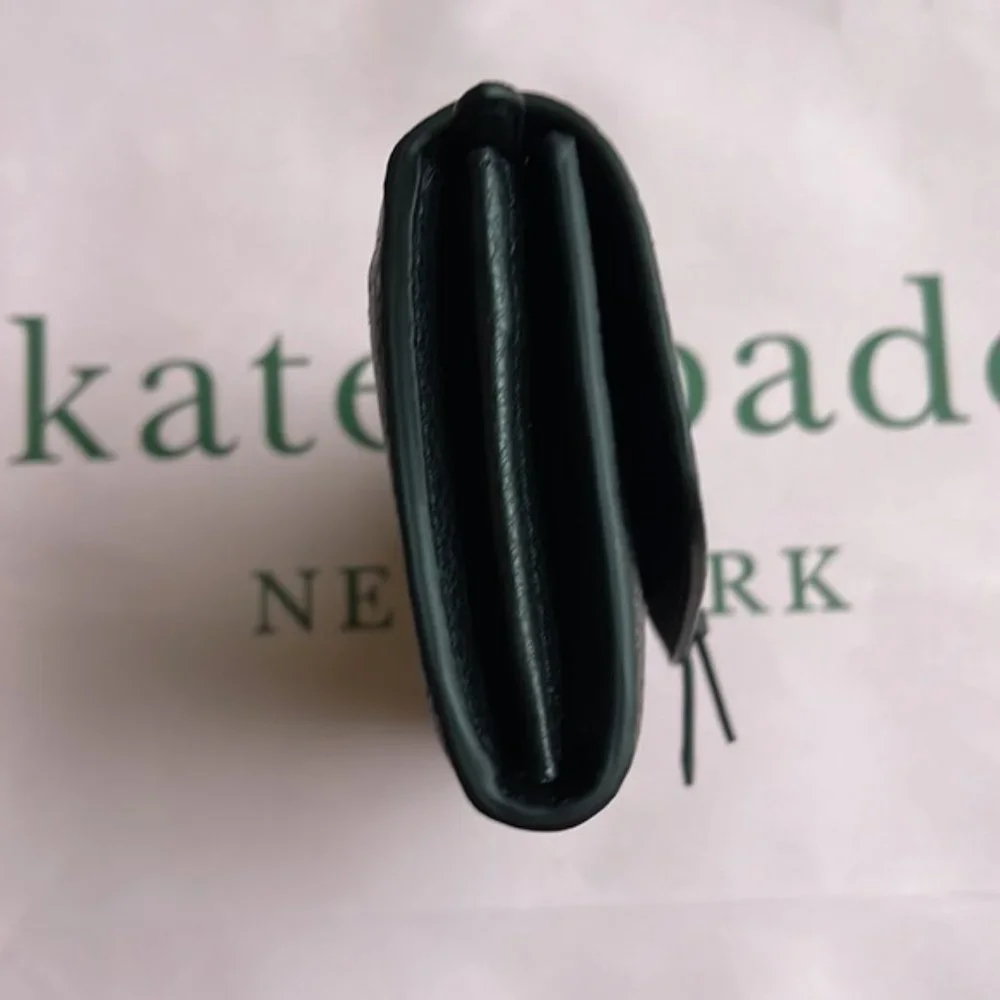 Kate Spade Marti Large Slim Flap Wallet Black - Picture 13 of 16